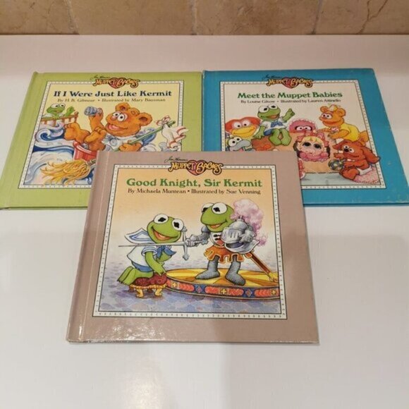 Muppet Babies Books Set of 3 Vintage Jim Henson Kids Stories Miss Piggy Kermit - Picture 9 of 9